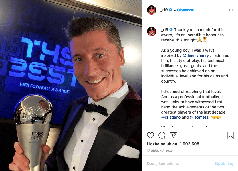 TOP 10 - INSTAGRAM - How much do Polish influencers earn? Record average value exceeds £100,000 [REPORT] — illustration 1