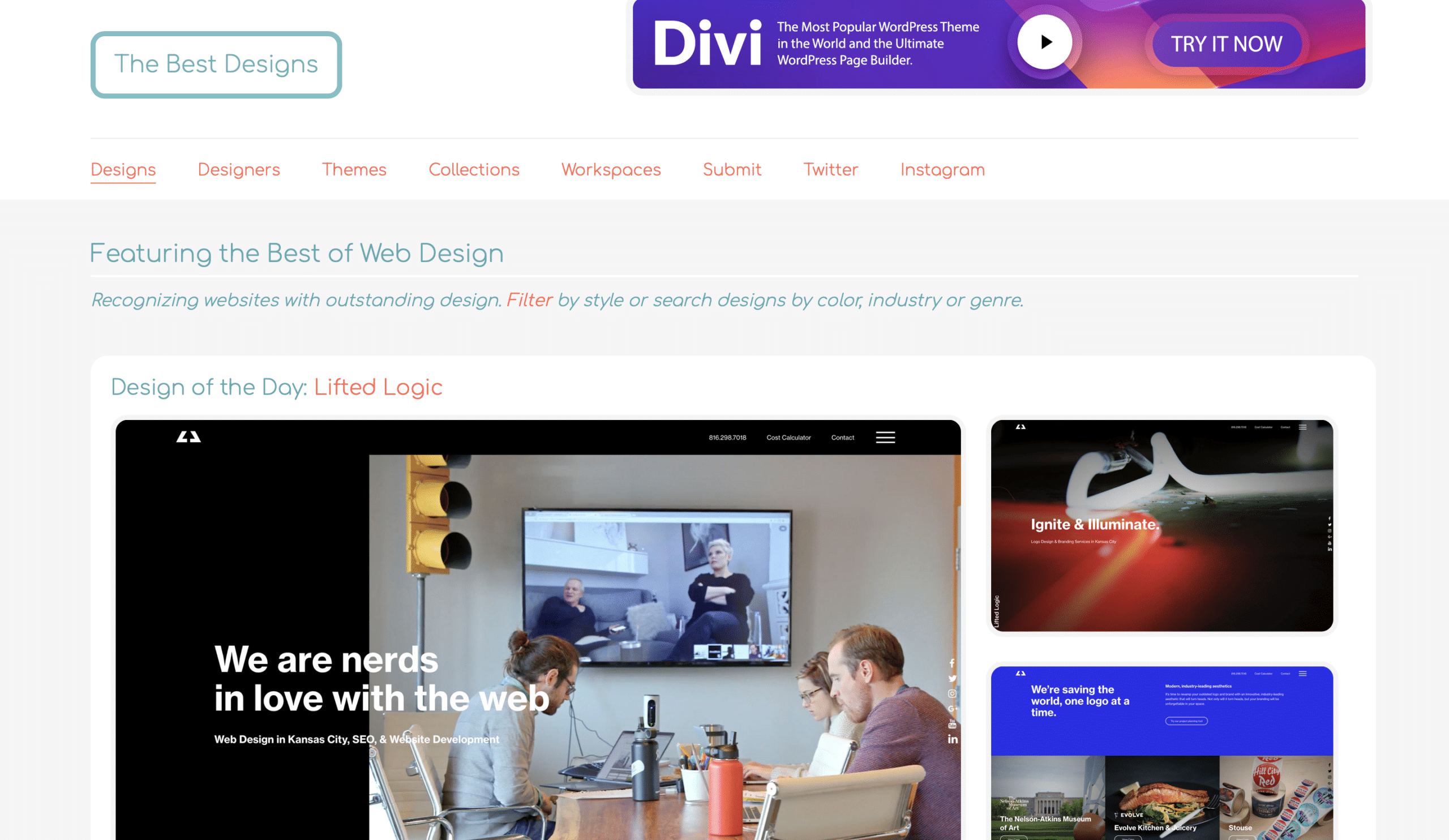 10 Inspiring Websites — illustration 6