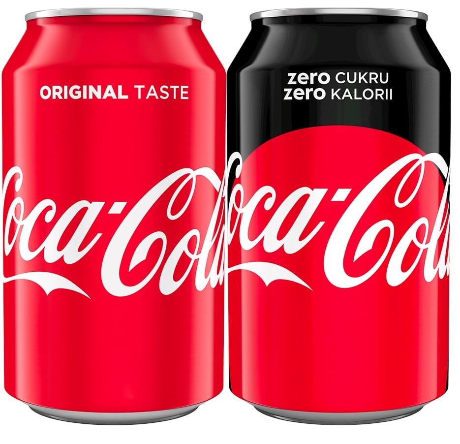 Coca-Cola in new, simplified style — illustration 1