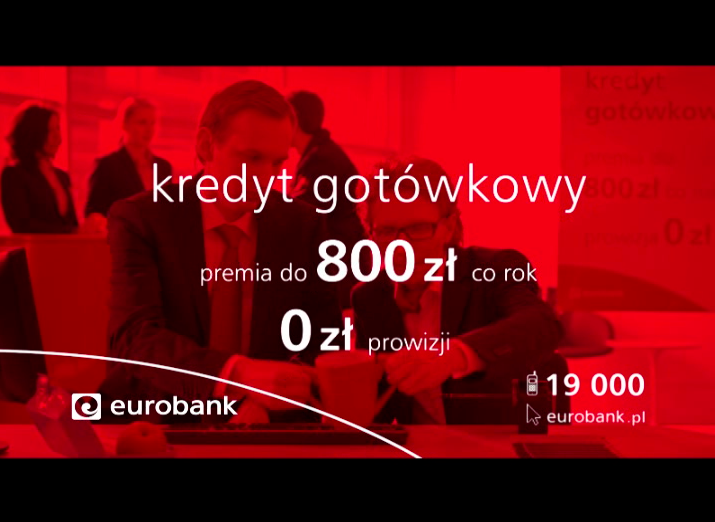 Eurobank promuje kredyt gotówkowy (wideo) eurobank 1300743036