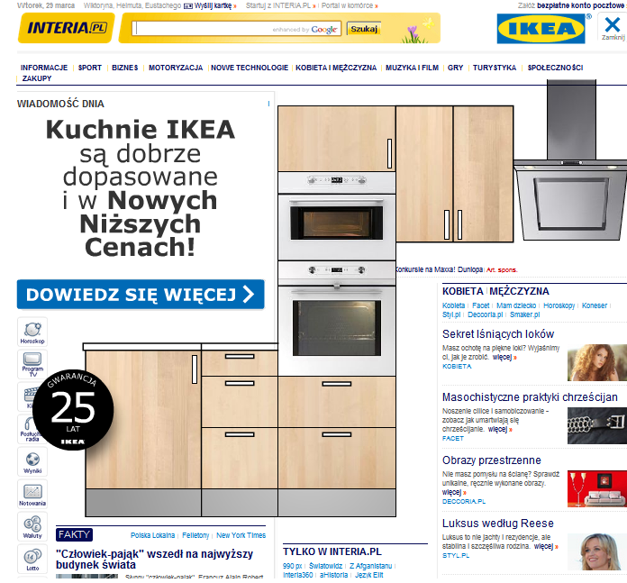 IKEA dobrze dopasowana na Interii K2 Internet 1301606634
