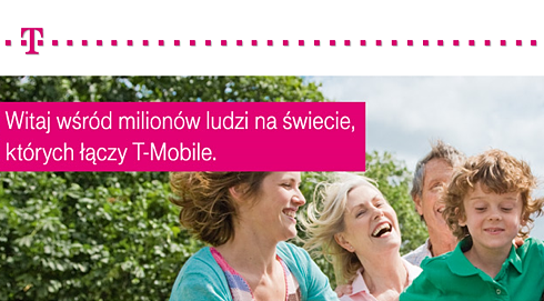 T-Mobile: "wszędzie w sieci", 1 MB za 18 gr T-Mobile 13058072801