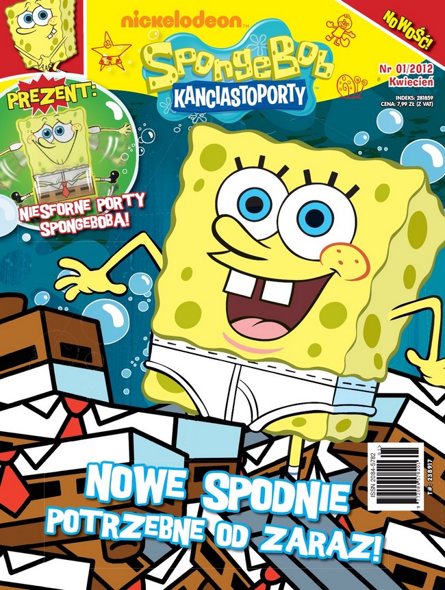 SpongeBob Kanciastoporty dla dzieci w wieku 6-9 lat Egmont 1332242088