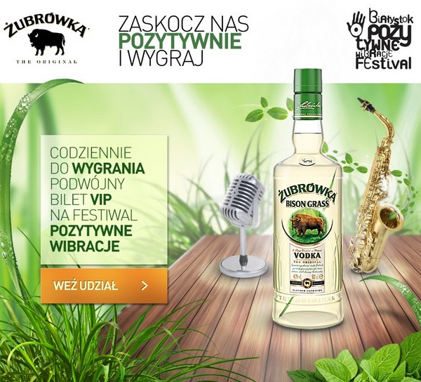 Żubrówka rozdaje zaproszenia na "Pozytywne Wibracje" Białystok Pozytywne Wibracje Festival 2012 1341999390