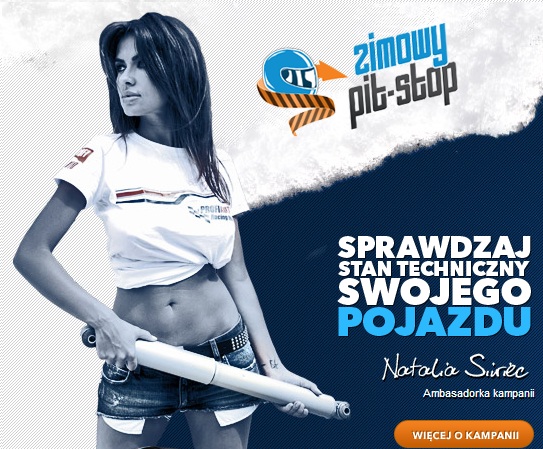 Natalia Siwiec wspiera "Zimowy pit-stop" Kampania społeczna 1355242794
