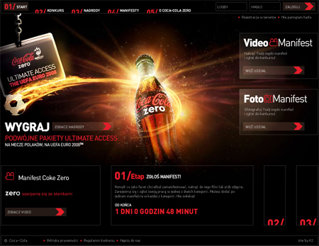Promocja Coca-Coli Zero na żywo K2 1208863005