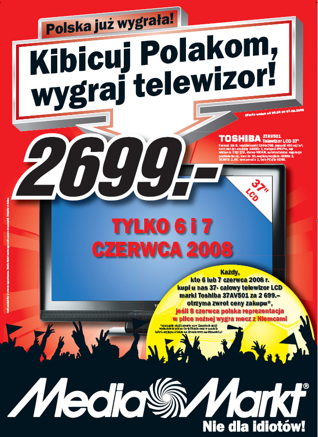 Telewizor z Media Markt od polskiej reprezentacji Media Markt 1212577522