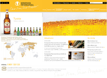 Kompania Piwowarska ma nową stronę internetową K2 1214989604
