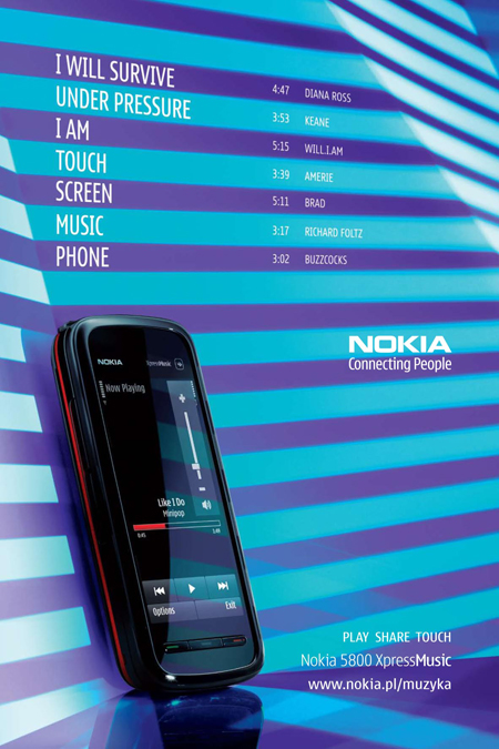 Nokia promuje muzyczny telefon Nokia 1236160889