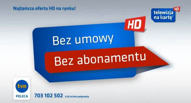 Telewizja na kartę HD z nową kampanią (wideo) Telewizja na kartę 1286223368