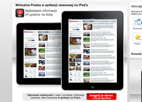 Wirtualna Polska na iPadzie iPad 1286876793