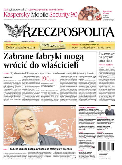 Gazeta Wyborcza traci, Rzeczpospolita zyskuje Fakt 12888740621