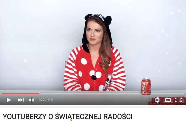 Polscy youtuberzy w kampanii Coca-Coli (Video) Coca-Cola Zrzut ekranu 2015 12 08 o 12.39.43