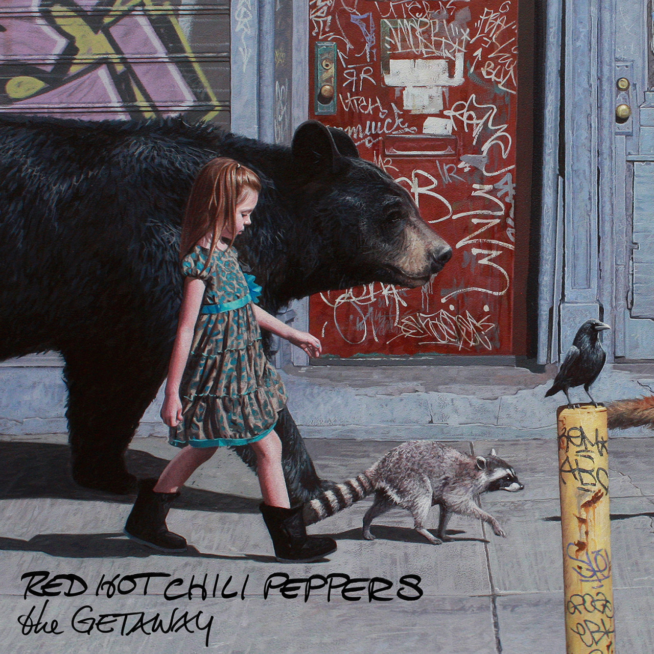 Red Hot Chili Peppers: niedźwiedź, szop pracz i kruk w słupach reklamowych AMS AMS g6