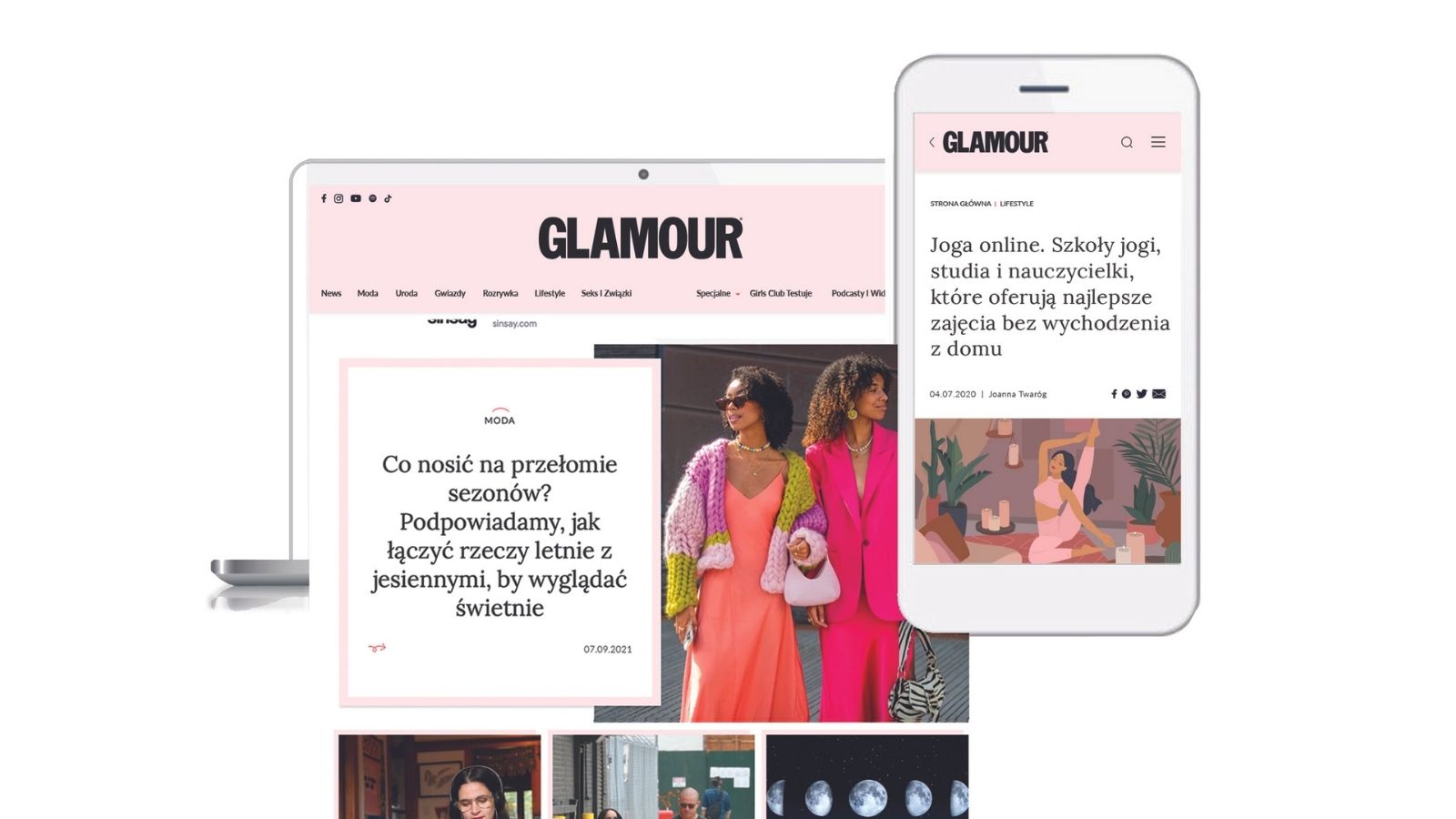 Glamour.pl w nowej odsłonie Digital mediarun glamour