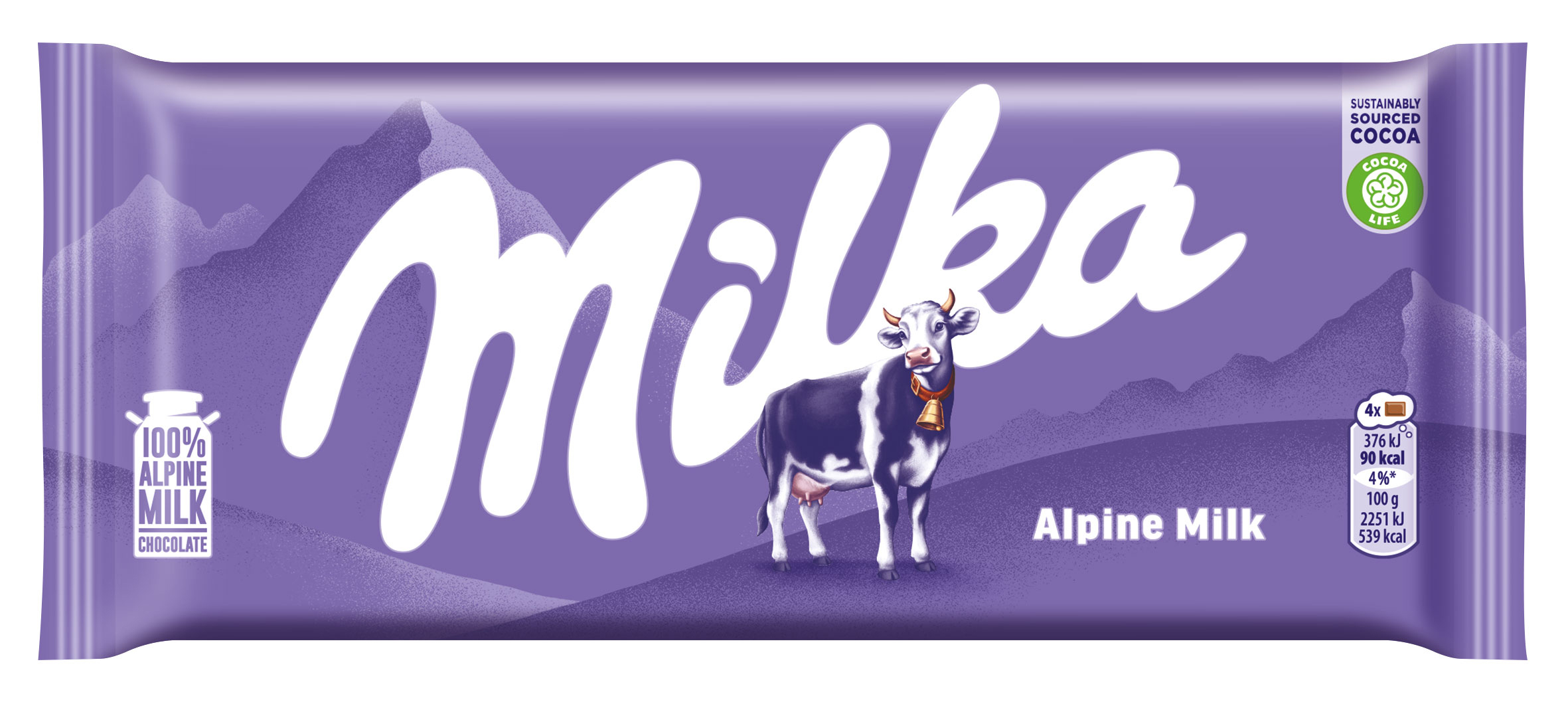 Milka z największymi zmianami od 25 lat! ciekawostki MILKA Alpine Milk 100g 3D 1