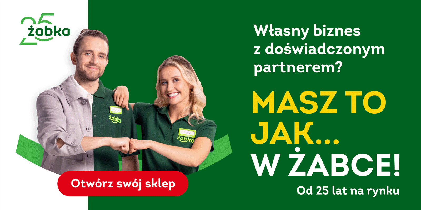"Masz to jak... w Żabce!" - nowa kampania sieci sklepów Żabka Żabka Polska MEDIARUN COM ZABKA 25 LAT KAMPANIA V1