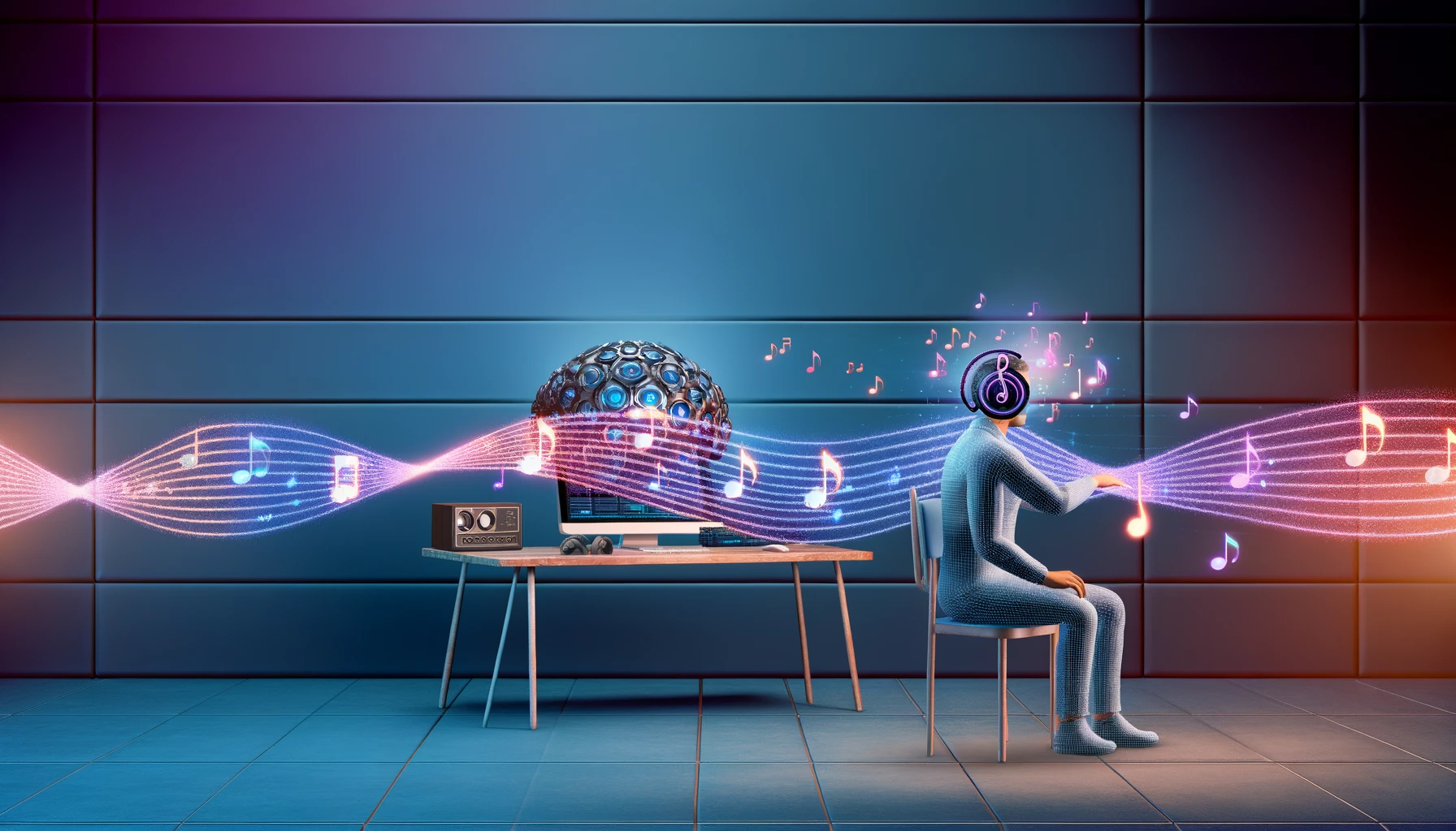 Naukowcy z Kalifornii odtworzyli muzykę z ludzkich myśli dzięki AI AI MEDIARUN COM SZTUCZNA INTELIGENCJA MUZYKA V1