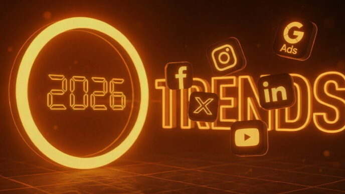 Rok 2026 to moment, w którym marketing przestaje być wyłącznie rozmową z człowiekiem — i zaczyna być równie intensywną rozmową z algorytmem. Oto mapa trendów, bez której żadna strategia marketingowa na ten rok nie powinna być tworzona.