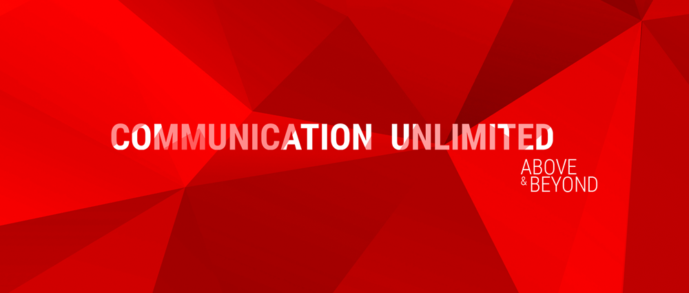 Nowe pozycjonowanie i branding Communication Unlimited Branding logo CU AboveBeyond