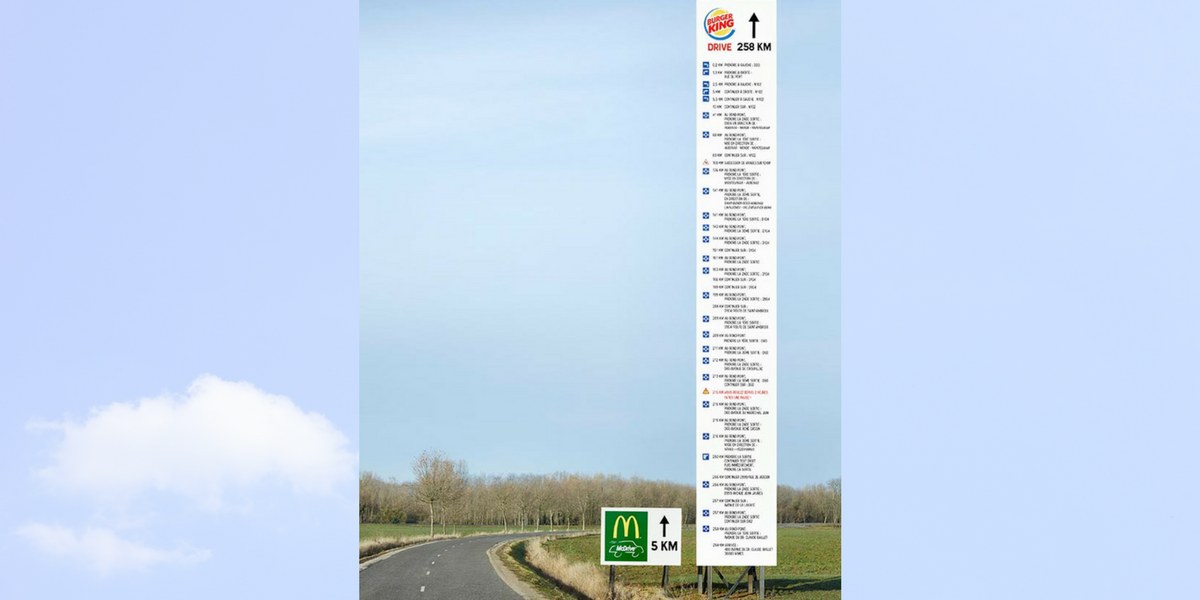 McDonald’s czy Burger King? Sprawdź, do którego z nich szybciej trafisz! Bilbordy MC