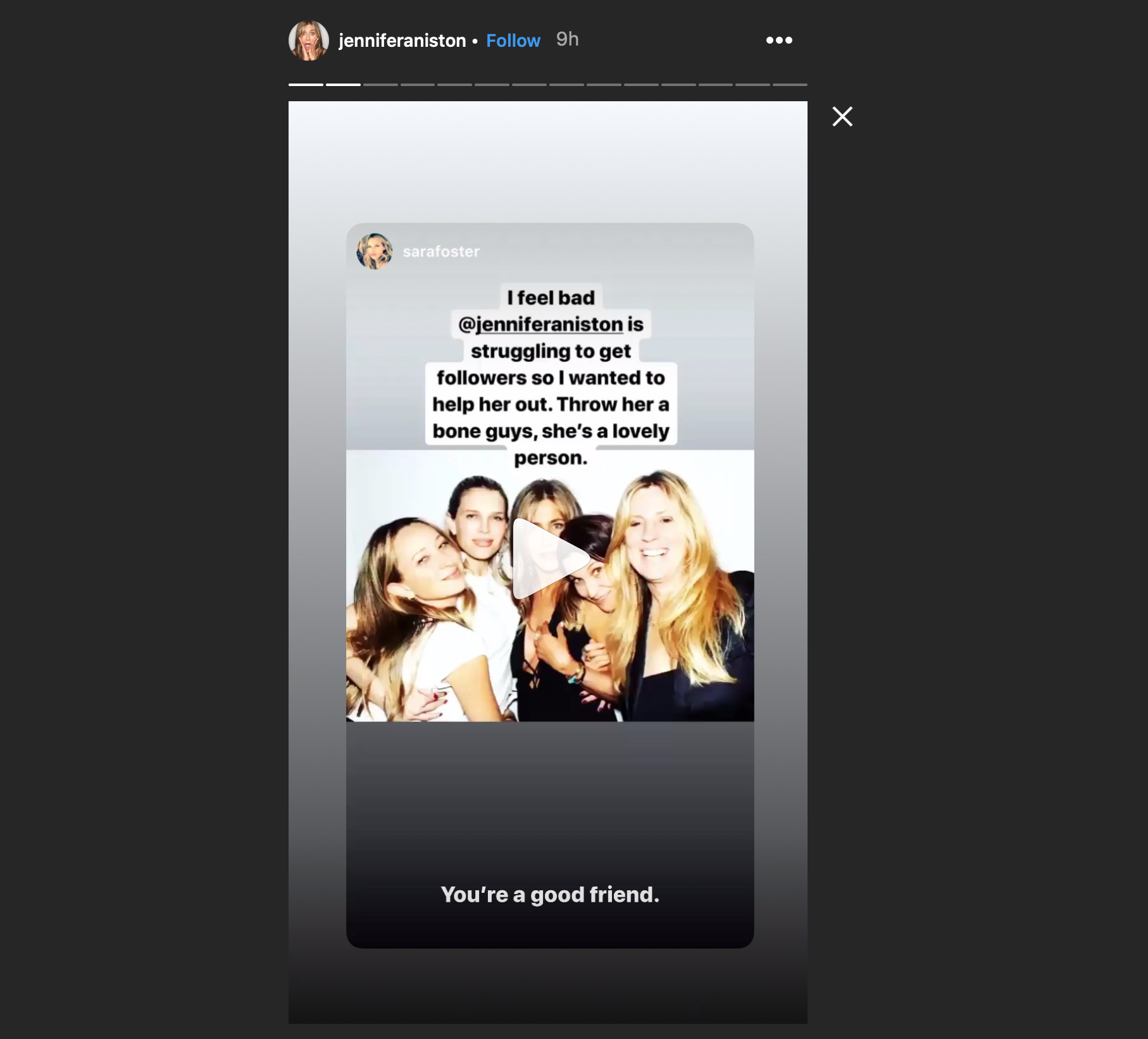 INSTAGRAM - Gwiazda PRZYJACIÓŁ robi furorę swoim debiutem! Instagram mediarun instagram story jennifer aniston 2 2019