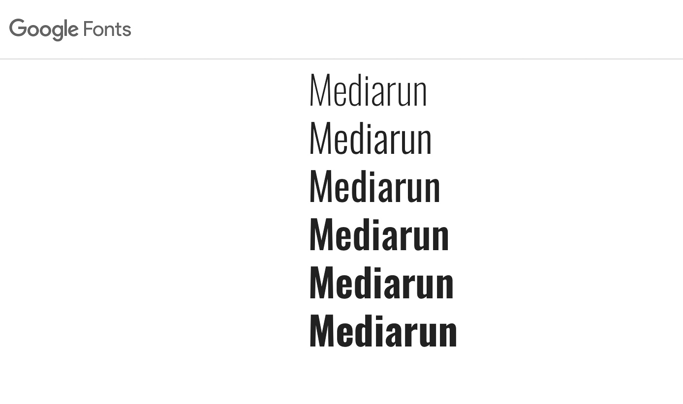 5 najpopularniejszych bezpłatnych czcionek do użycia w 2020 Google Fonts MEDIARUN CZcionki oswald 2020 v1